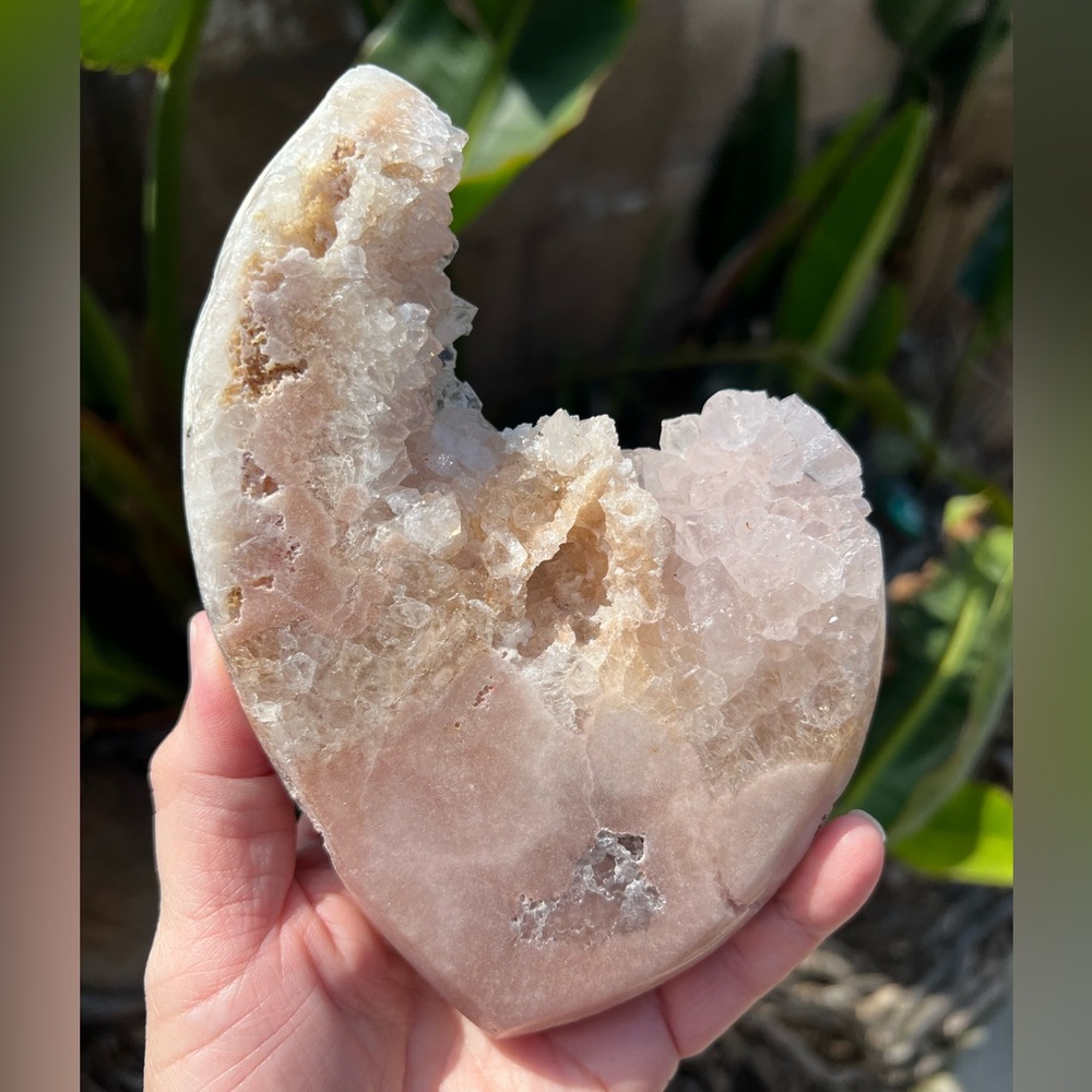 Pink Amethyst Quartz Crystal Slab